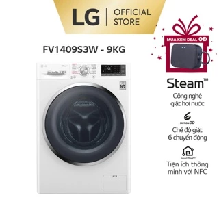 Máy Giặt LG Inverter 9Kg FV1409S3W - Miễn Phí Lắp Đặt