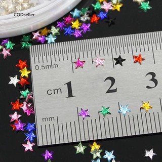 CDS _ 12 Màu 3D Móng Tay Nghệ Thuật Ngôi Sao Đinh Miếng Dán DIY Làm Đẹp Đầu Thiết Kế Trang Trí Bánh Xe