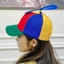 Mũ bóng chày IAPPORTUNIA, Mũ Snapback hình chuồn chuồn tre ngộ nghĩnh dành cho người lớn Cánh quạt máy bay trực thăng cầu vồng Phiêu lưu Mũ bố