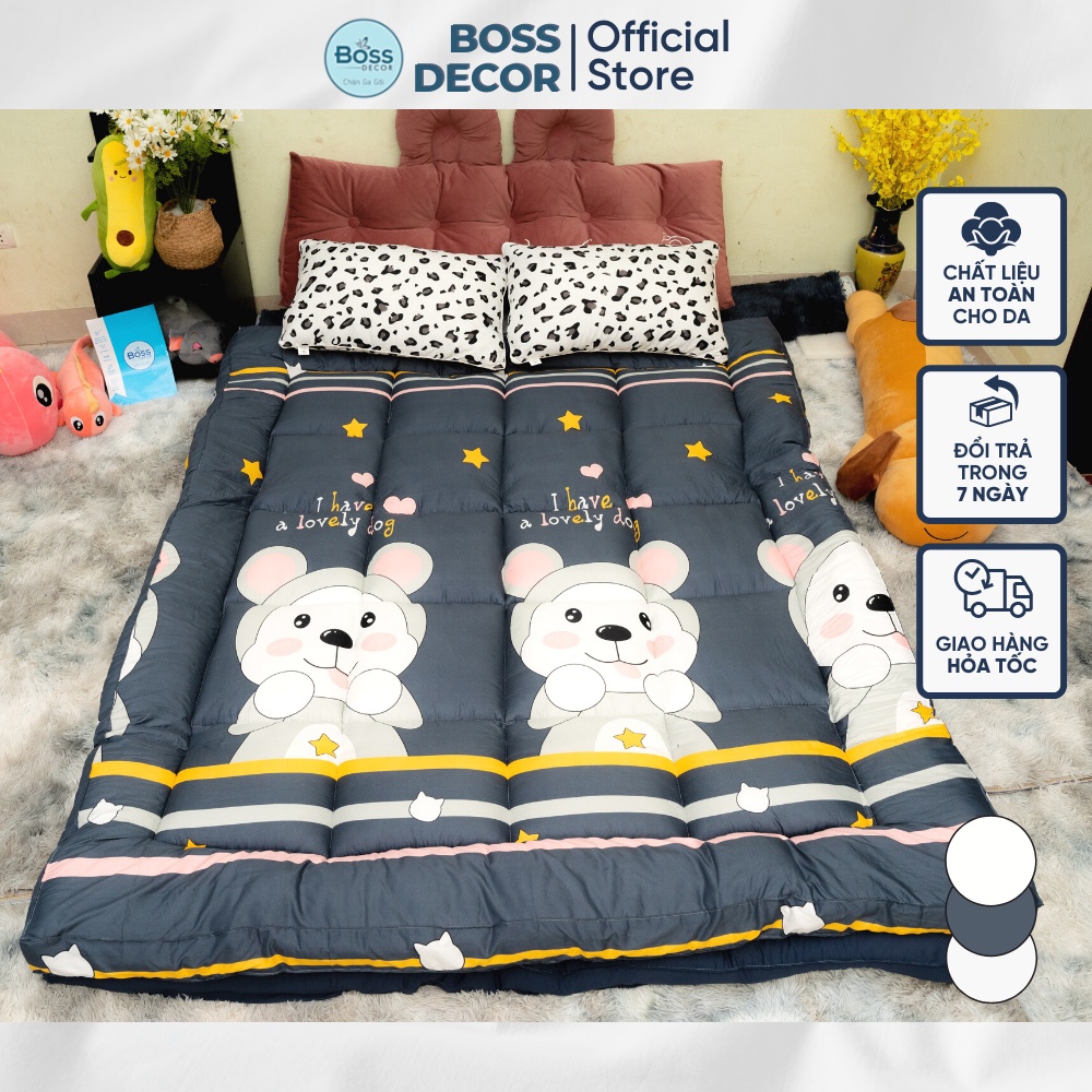 Ảnh Nệm topper Bo Decor tấm làm mềm đệm cotton hàn quốc phong cách khách sạn tiện nghi 3