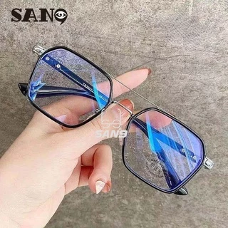 Mắt kính gọng kim loại phong cách retro chống ánh sáng xanh hiệu quả