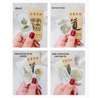 Miếng dán điện thoại siêu rẻ- Linh phù đổi vận , may mắn ,sức khoẻ , cầu thần tài-Bạc LOPA