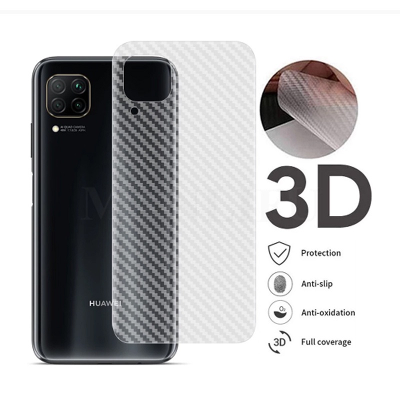 Huawei Honor X6A Carbon Back Film cho Honor X7A X8A X9A Nhãn dán phía sau bằng sợi carbon Phim bảo vệ sợi carbon
