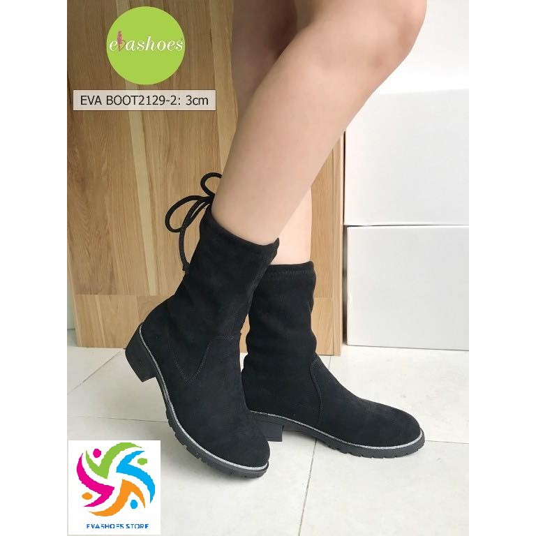 Boot da lộn siêu xinh cao cấp chính hãng Evashoes - Boot2129 | Shopee ...