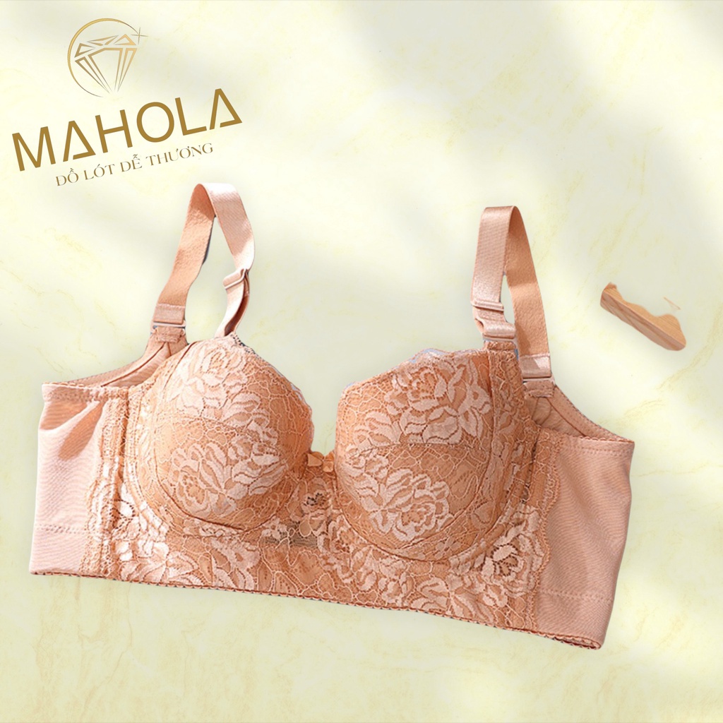 Áo Lót Mút Mỏng Chất Ren Có Gọng Siêu Nâng Mahola KD16