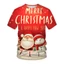 GN Áo Thun Nữ Tay Ngắn Cổ Tròn Thiết Kế Ông Già Noel Phù Hợp Giáng Sinh, Có sẵn plus size