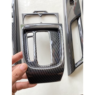 Ốp nội thất xe Suzuki Xl7, Ertiga số tự động 2019-2023 nhựa carbon cao cấp