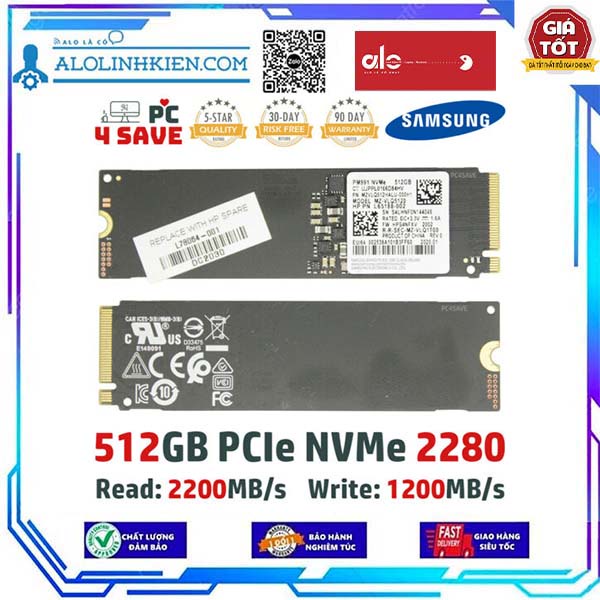 Ssd Samsung Pm G M Nvme Mz Vlq Shopee Vi T Nam