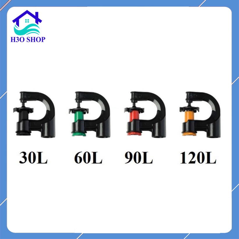 combo 100 béc tưới phun mưa G5 cải tiến, có chặn bán kính (tùy chọn chân nối)