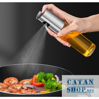 Bình xịt dầu ăn 100ml phun sương cho nồi chiên không dầu chai thủy tinh cao cấp, dùng cho đồ nướng, salad GD548-XitDau