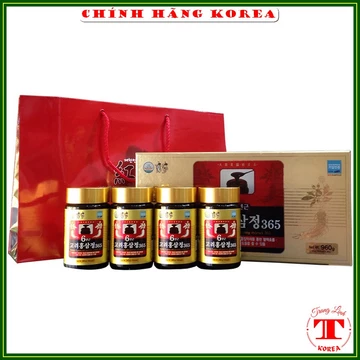 Cao hồng sâm 365 hàn quốc chính hãng, hộp 4 lọ - Cao sâm hàn quốc Korean 6 Years Red Ginseng Extract 365 tranglinh