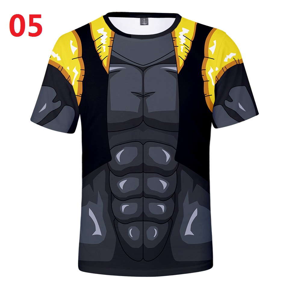 Áo thun Dragon Ball 3D in tay ngắn, thời trang unisex dành cho cả nhà