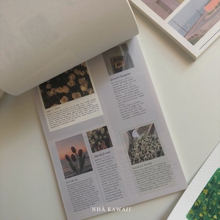 Giấy decor tường trang trí sổ tay Magazine Book 50 tờ