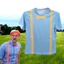 YB1 Blippi Cosplay Trang Phục Áo Thun Tay Ngắn Top 3D In Đồng Phục Tiệc Halloween Thể Hiện Cha Mẹ-Con Trang Phục BY1