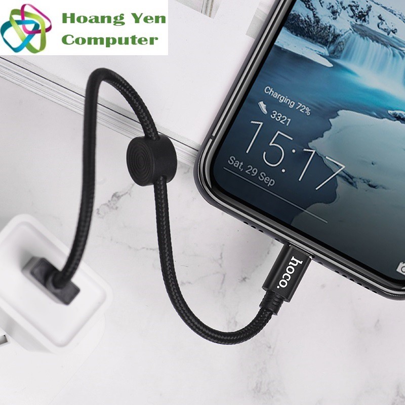 Cáp Sạc TYPE C Hoco X35 Dài 25CM Dây Dù Cho Android - BH 6 Tháng 1 đổi 1 (MÀU SẮC NGẪU NHIÊN) - Hoàng Yến Computer