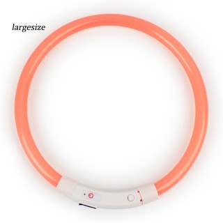 LGSZ♥Đèn LED sạc ban đêm nhấp nháy phát sáng Sạc USB cho thú cưng Chó con Vòng cổ cổ