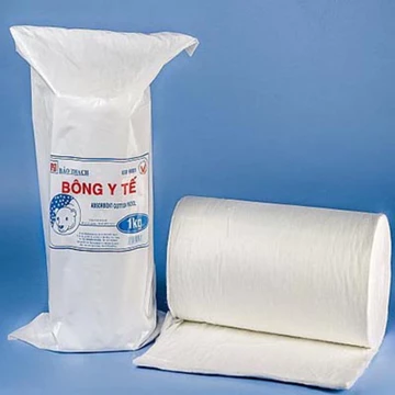 ❤️(LOẠI 1) Bông Gòn cuộn Y Tế hút nước Bảo Thạch bông y tế thấm nước Bảo Thạch,bông cuộn thấm nước Bảo Thạch 500gr, 1kg