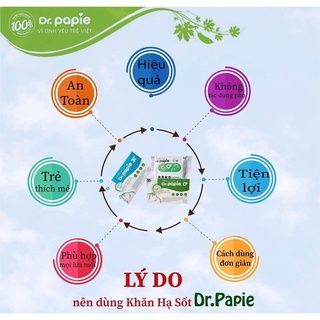 Khăn Lau Hạ Sốt Dr Papie