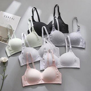 Áo Lót - Áo Ngực Nữ Sinh Không Gọng Đệm Mỏng Cotton Mềm Mại Form Ôm Ngực A100 (From Nhỏ Tăng 1 Size)