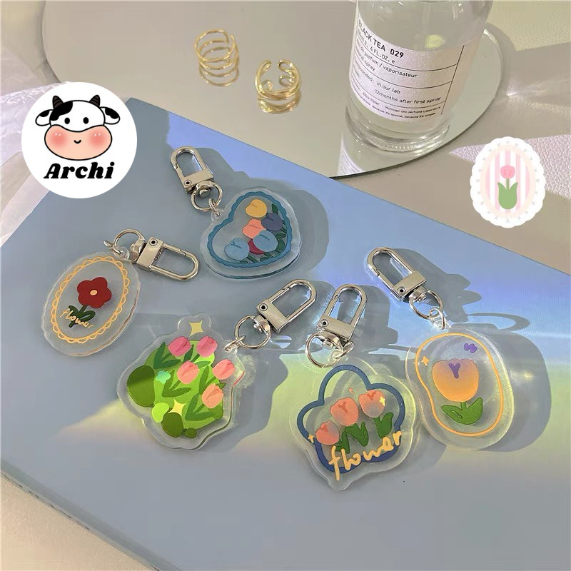 Móc khóa, móc cài balo phụ kiện hình hoa