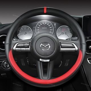 Da PU Cho Xe Mazda 2 3 6 Axela Atenza Demio CX-3 CX-4 CX-5 CX5 CX 5 CX-7 CX-9 Vỏ Vô Lăng Ô Tô Phụ Kiện Tự Động