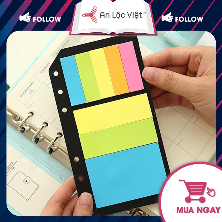 Tập Giấy Note Gắn Sổ Còng A6 6 Lỗ | Shopee Việt Nam