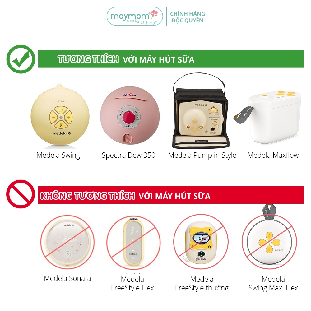 Mô tả Nút Dây Hút Sữa Maymom, Phụ Kiện Thay Thế Dây Hơi Máy Hút Sữa Medela (1 cái) - 4