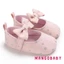 ♬Mg♪-Toddler Girl Cũi Giày Vải Cho Bé Nơ Đế Mềm Prewalker Giày Thể Thao