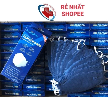 [Chính hãng] Khẩu trang 4D kf94 Famapro hộp 10 cái khẩu trang Hàn quốc kháng khuẩn 3 lớp Famapro