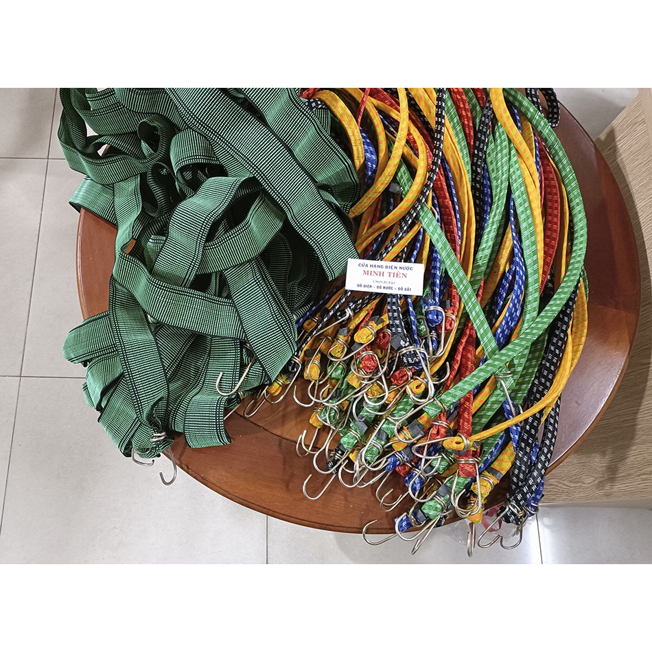 Dây ràng, dây thun ràng chở đồ loại dây rằn bản rộng 16mm chiều dài 1m5 ...