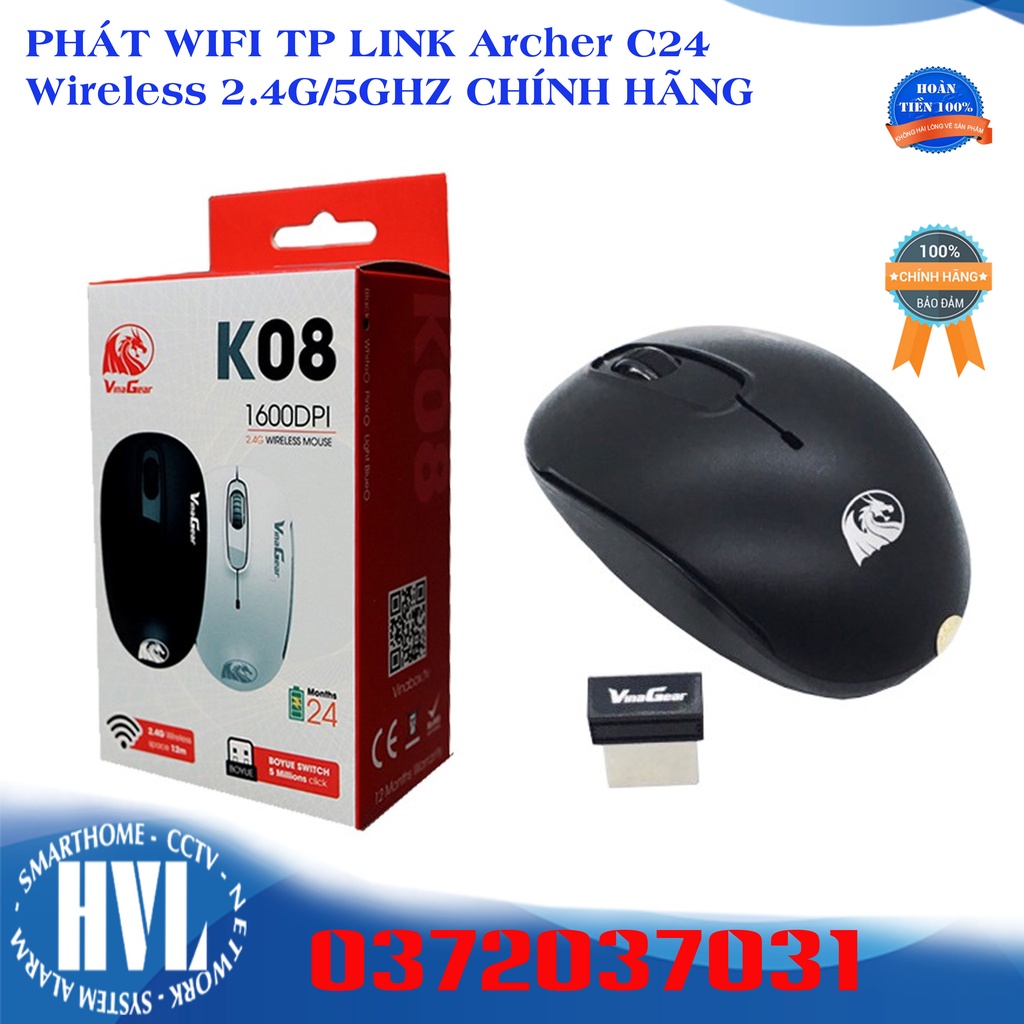 CHUỘT KHÔNG DÂY VINAGER K08 | Shopee Việt Nam