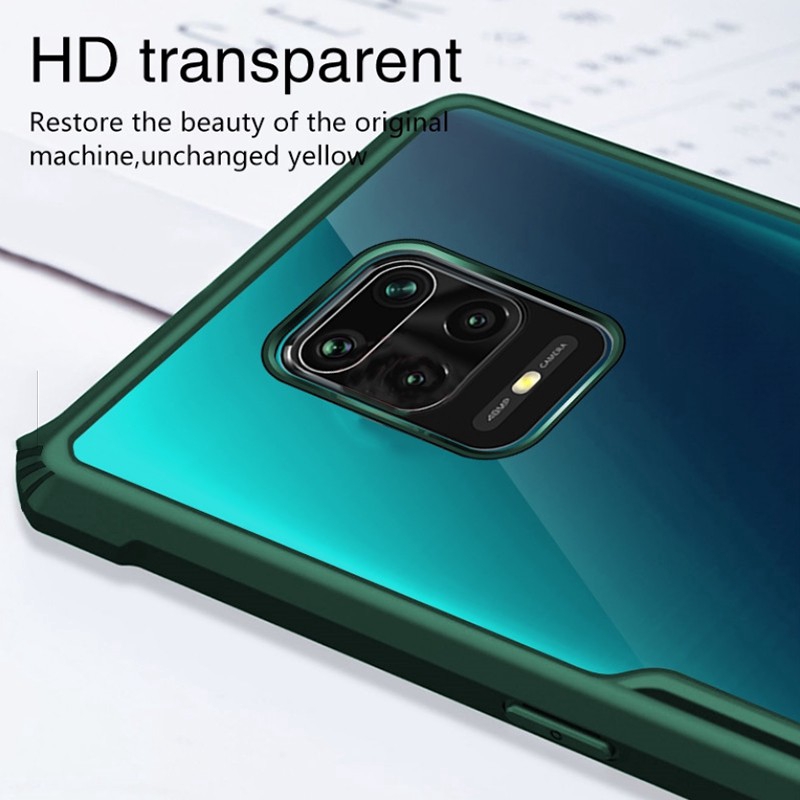 Ốp điện thoại trong suốt chống sốc 2in1 Xiaomi POCO X3 Pro NFC M3 F3 Mi 10T Pro 11 Redmi Note 10 9s 9 Pro Max 9A 9C Ốp lưng bảo vệ túi khí Poco X3 NFC Vỏ trong suốt