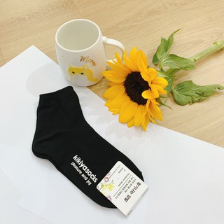 [MUA 2 TẶNG 1]Tất vớ nữ cổ ngắn basic cotton Kikiya cao cấp Hàn Quốc W-A-031 (Chính Hãng)