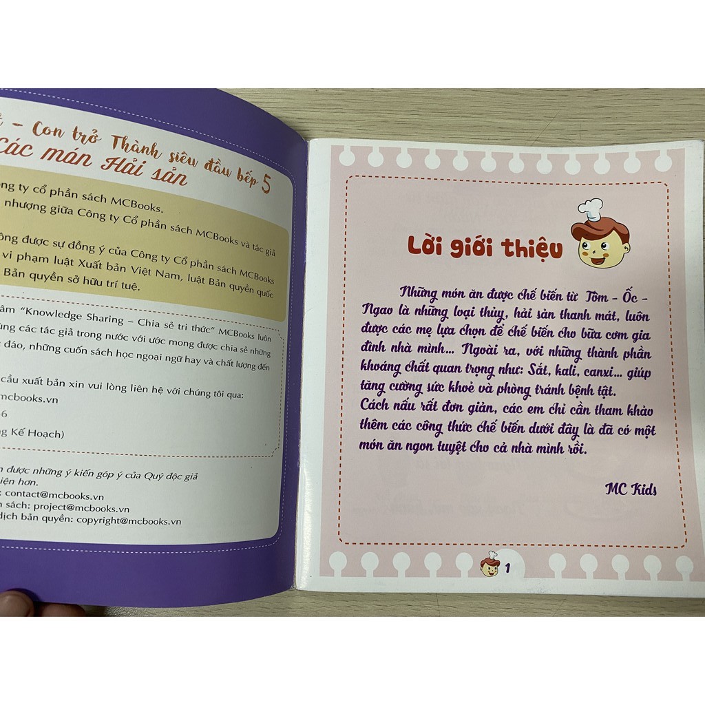 Sách Bizbooks - Super Chef: Con trở thành siêu đầu bếp 5 - các món Hải sản