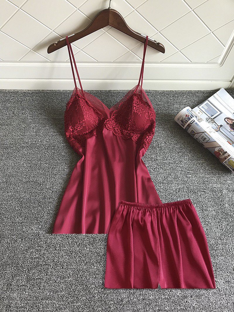 Mô tả Đồ Bộ Mặc Nhà Hai Dây Quần Cộc Hisexy MS95 - 4