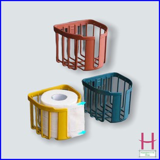 Giỏ đựng giấy vệ sinh bằng nhựa dán tường tiện dụng { H }