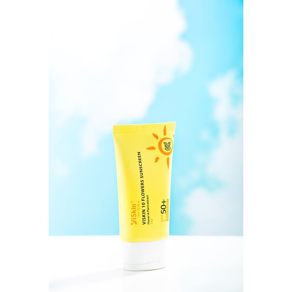 Ảnh Kem chống nắng VISKIN SPF 50+, PA+++ 10 loài hoa  - 50g [CHÍNH HÃNG] 2