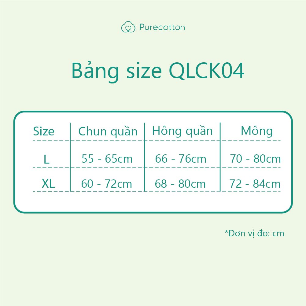 Mô tả Quần lót chống tràn nguyệt san Purecotton chất liệu sợi sồi cao cấp Sozoo Paintie PC082 - 1