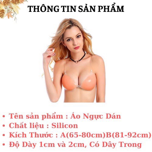 Miếng Dán Ngực Silicon Nâng Ngực Cài Trước Kèm Dây Trong 4949