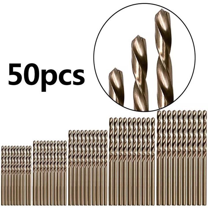 50 mũi khoan mini ❤️FREESHIP❤️ mũi khoan đa năng HSS Coban M35 - Mũi khoan sắt 1-3mm