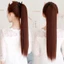 Tóc giả cột đuôi thẳng tự nhiên- Tóc giả cột nơ dài 45cm phong cách Hàn Quốc trẻ trung QiQishop