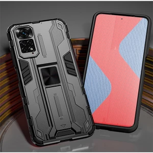 Dành Cho Xiaomi Redmi Note 11S 11 Pro + 5G 4G Phiên Bản Toàn Cầu Lai Chống Sốc Giáp Chân Đế Vỏ Điện Thoại