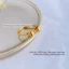 Nhẫn titan không gỉ mạ vàng 18k thiết kế hình chiếc nơ xinh xắn dễ thương dành cho nữ