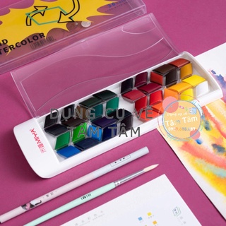 Miya Himi 36 Watercolor Paint Set Rhombus Style + Brush Review