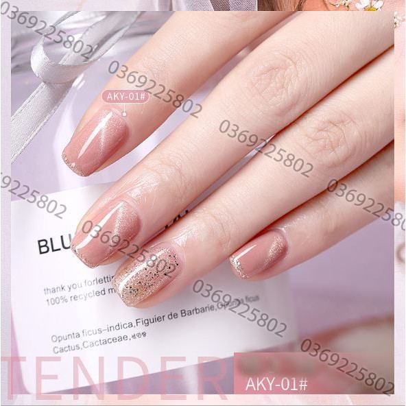 [Thanh lý đổi bảng màu] Sơn gel AS mắt mèo MÀU MỚI mã AKY 9 chai đỏ nhọn 15ml siêu HOT siêu xịn