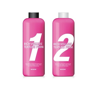 Uốn lạnh (Hàn Quốc)  mugens rich volume texture perm 1,mugens rich volume texture perm 2 2x500ml