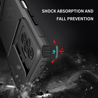 Ốp Điện Thoại Siêu Mỏng Chống Sốc Có Giá Đỡ Cho Redmi Note 10 Pro Note 10 10s 4G 5G Note 9 Note 8 Pro