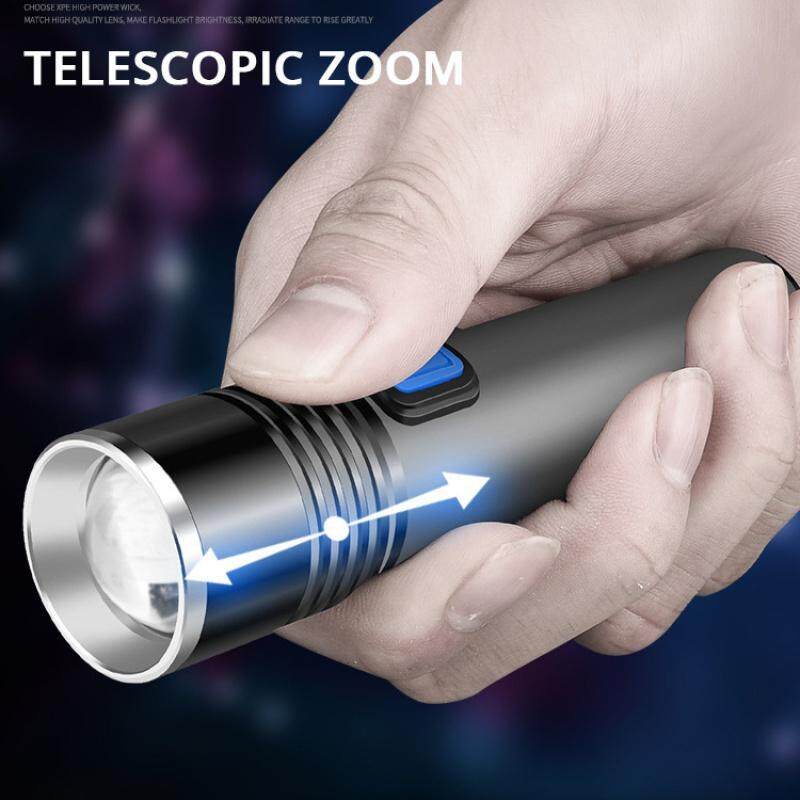 Đèn pin UV sạc lại được 18650, dùng cho máy dò tiền và cắm trại, phù hợp cho làm nail và chống hàng giả