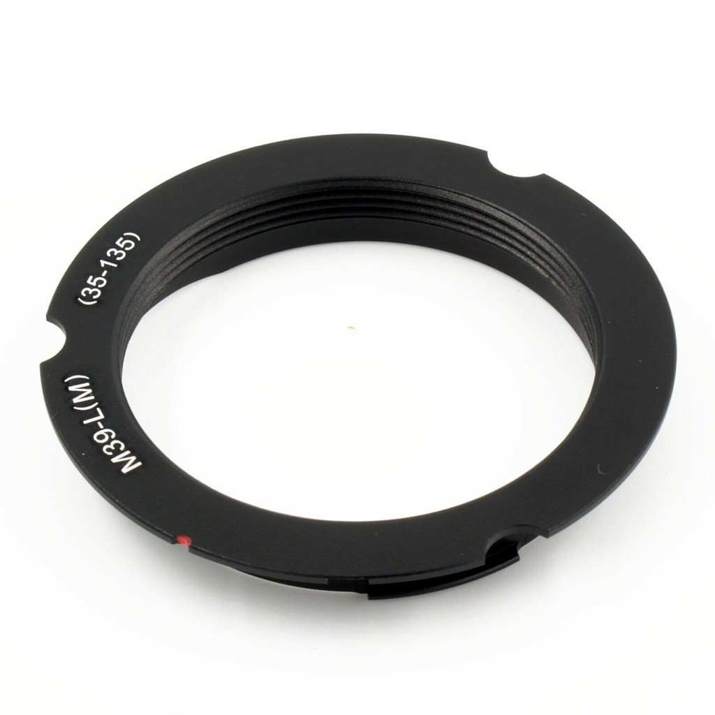 M39 To Leica M-Mount Lens Adapter Ring With 6-Bit Code, Silver, For 50mm/75mm LTM LSM Lenses