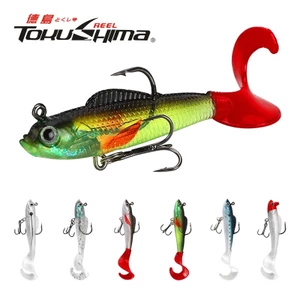 1 Mồi Câu Cá Giả Hình Cá 3D Mềm Mại 9cm / 9.5g